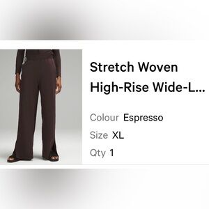 Lululemon Stretch Woven Wide Leg Pant
